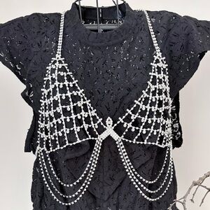 Silver Beaded Overlay